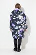 Funktionsmantel, oversized, Teddyfutter, Kapuze, 2-Wege-Zipper