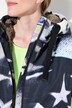 Funktionsmantel, oversized, Teddyfutter, Kapuze, 2-Wege-Zipper