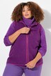 Teddy-bodywarmer, opstaande kraag, 2-wegrits, mouwloos