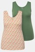 2 Pack Eco Cotton Tank Tops- Floral