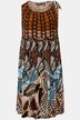 Robe en jersey sans manches avec décolleté plissé et encolure ronde