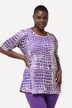 T-Shirt, Pima Cotton, Ziersteine, Rundhals, Halbarm
