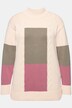 Pull en coton bio, col montant et manches longues, esprit « colour block »