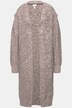 Cardigan long en maille de coton bio, coupe ouverte