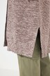 Cardigan long en maille de coton bio, coupe ouverte