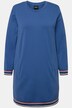Loungewear-kjole, stripete mansjetter, rund hals, lange ermer