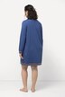 Loungewear-kjole, stripete mansjetter, rund hals, lange ermer