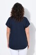 T-shirt, metallic diermotief, oversized, ronde hals, korte mouw