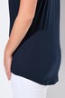 T-shirt, metallic diermotief, oversized, ronde hals, korte mouw
