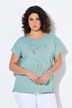 T-shirt, metallic diermotief, oversized, ronde hals, korte mouw