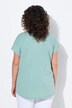 T-shirt, metallic diermotief, oversized, ronde hals, korte mouw