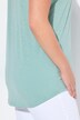 T-shirt, metallic diermotief, oversized, ronde hals, korte mouw