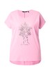 Tričko, metalickým motiv zvířete, oversize, kulatý výstřih, krátké rukávy