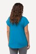 T-shirt, metallic diermotief, oversized, ronde hals, korte mouw
