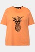 T-shirt, kaviaarkraaltjes, ananas, ronde hals, korte mouwen