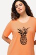 T-shirt, kaviaarkraaltjes, ananas, ronde hals, korte mouwen