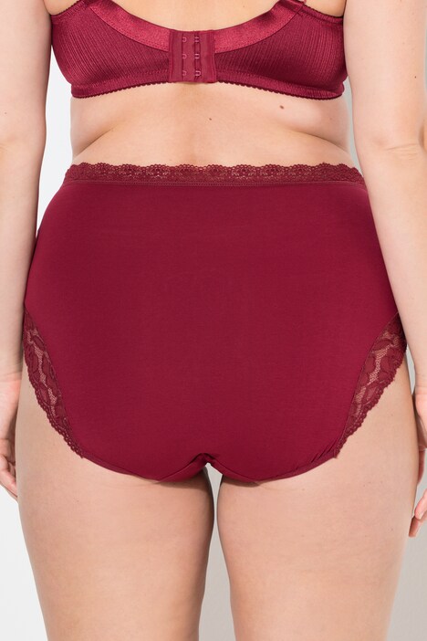 Maxi-slips, set van 3, hoge taille, kant