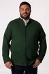 Men+ sweat-jakke, stående krave, broderi, op til str. 8 XL