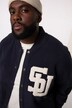 STHUGE Fleecejacke, Collegekragen, Bouclé-Badge, bis 8 XL