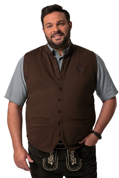 Tradiční vesta Men+, tepláková, stojáček, do 8XL