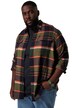 STHUGE svrchní košile, kostkovaný flanel, dlouhé rukávy, oversize, do 8XL