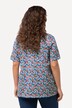 T-shirt dal taglio svasato con pieghe decorative, scollo rettangolare e mezze maniche