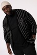 Cardigan STHUGE col en V, fines rayures et flocage – jusqu'au 8 XL