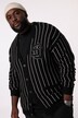 Cardigan STHUGE col en V, fines rayures et flocage – jusqu'au 8 XL