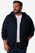 Men+ hoodie-jakke, hætte, lynlås, op til str. 8 XL