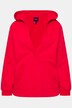 Hoodie, hette, V-hals, lange ermer