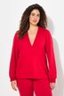 Hoodie, hette, V-hals, lange ermer