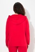 Hoodie, hette, V-hals, lange ermer