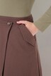 Falda sport, cruzada, bolsillos, algodón bio