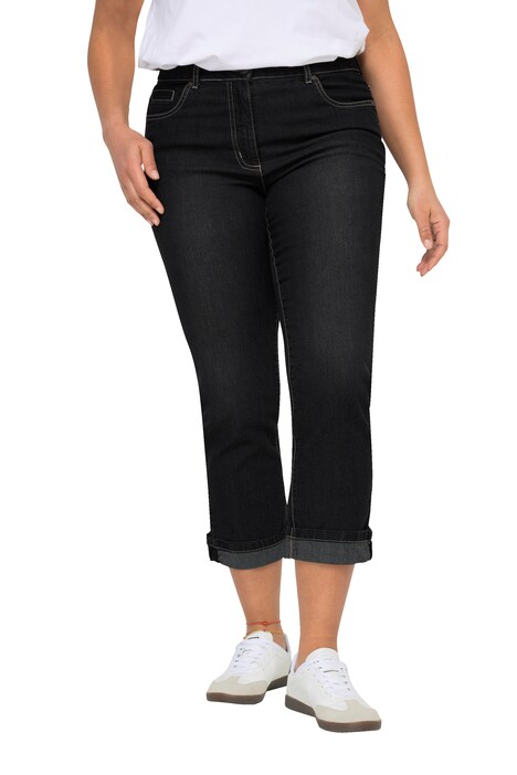 Amy 7/8 jeans with straight cut, comfortable stretch material