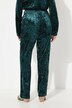 Pantalon en velours texturé Ruby, taille élastique et jambe droite