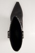 Bottes de cowboy en cuir véritable, rivets métalliques