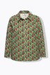 corduroy blouse, bloemenprint, overhemdkraag, lange mouwen