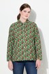 corduroy blouse, bloemenprint, overhemdkraag, lange mouwen