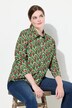 corduroy blouse, bloemenprint, overhemdkraag, lange mouwen