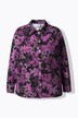 corduroy blouse, bloemenprint, overhemdkraag, lange mouwen