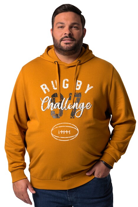 Mikina s kapucí Men+, potisk, do 8XL