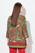 Camisa, estampado rústico, forma en A, cuello de túnica, mangas 3/4