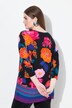Country Floral Split Neck 3/4 Sleeve Tee