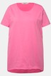 Longshirt, ronde hals, korte mouwen, afgeronde zoom