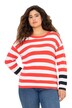 Svetr, pruhy, kulatý výstřih, dlouhé rukávy