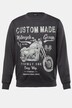 Men+ sweatshirt, trykkmotiv, rund hals, opptil 8 XL
