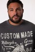 Men+ sweatshirt, trykkmotiv, rund hals, opptil 8 XL