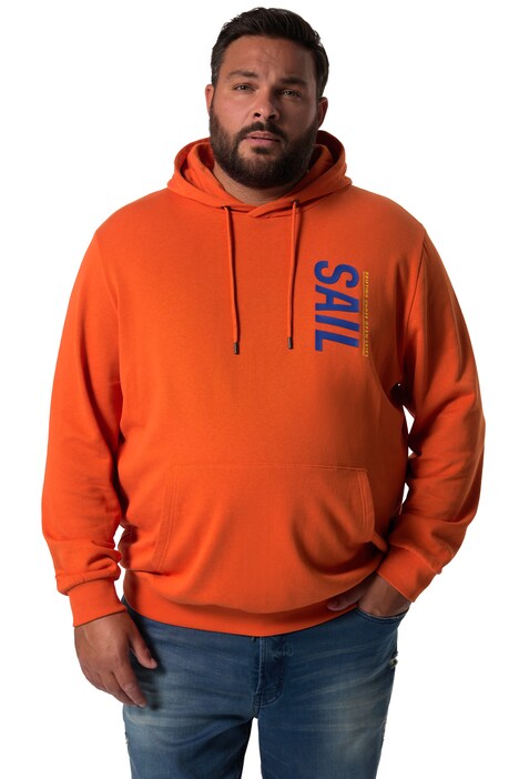 Mikina s kapucí Men+, tepláková, kapuce, do 8XL