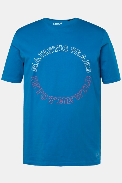 Men+ T-shirt, korte mouwen, print op de voorkant, tot maat 8XL