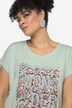 T-shirt, oversize, farvet print, rund hals